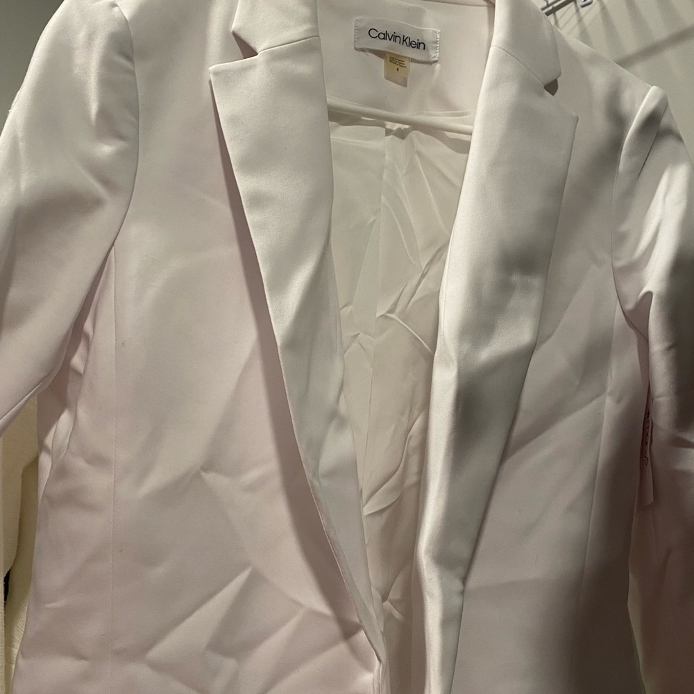Calvin Klein Women's White Blazer